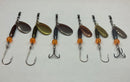 1/8oz - 3/16oz, (6 Pack) Variety Trout Bundle, 30$, Spin-X Designs Tackle, Trout/Steelhead Spinners