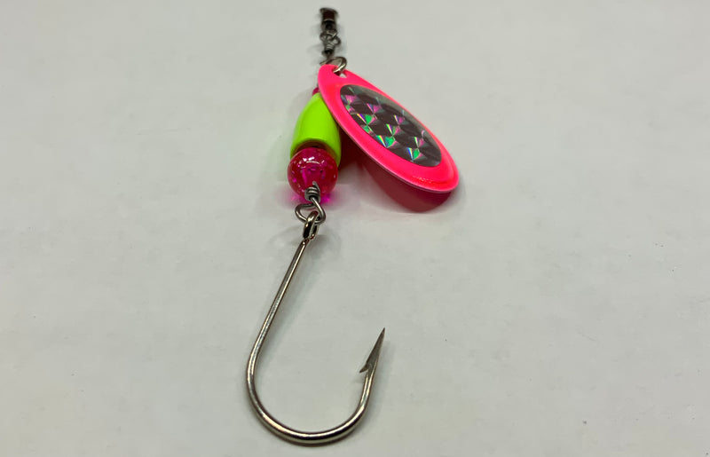 1/4oz, Pinky 🌸, $5.75, Rugged River Lure Edition, Spin-X Designs