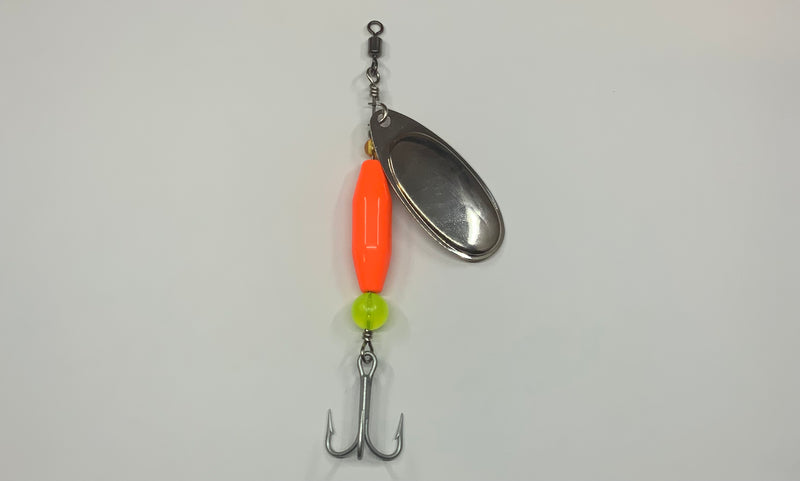 3/4oz, Classic Orange Ripper Edition, $8.75, Salmon Lure, Spin-X Designs Tackle