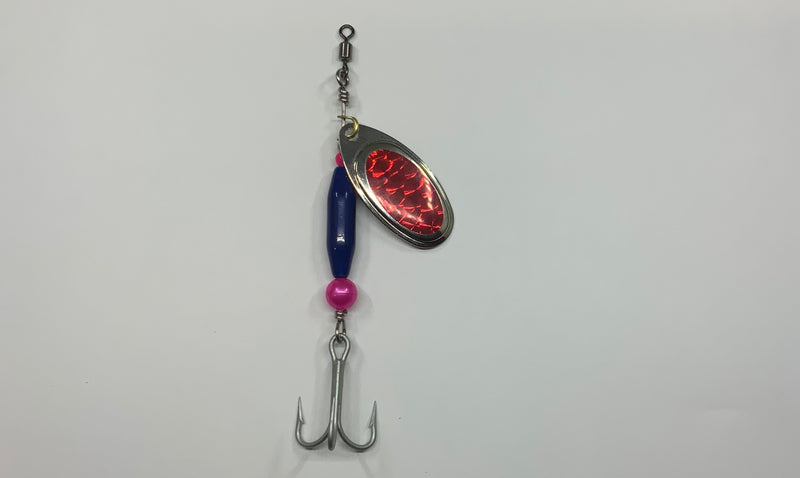 1/4oz, Candy Blue Ripper, 5.75$, Spin-X Designs Tackle, Salmon/Steelhead Spinner